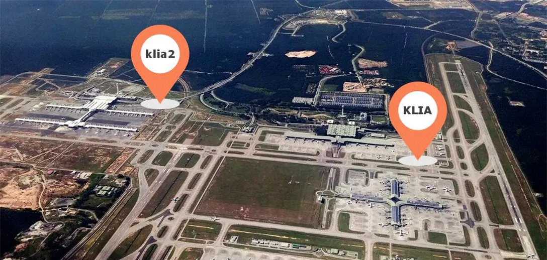 KLIA,KLIA2の航空写真