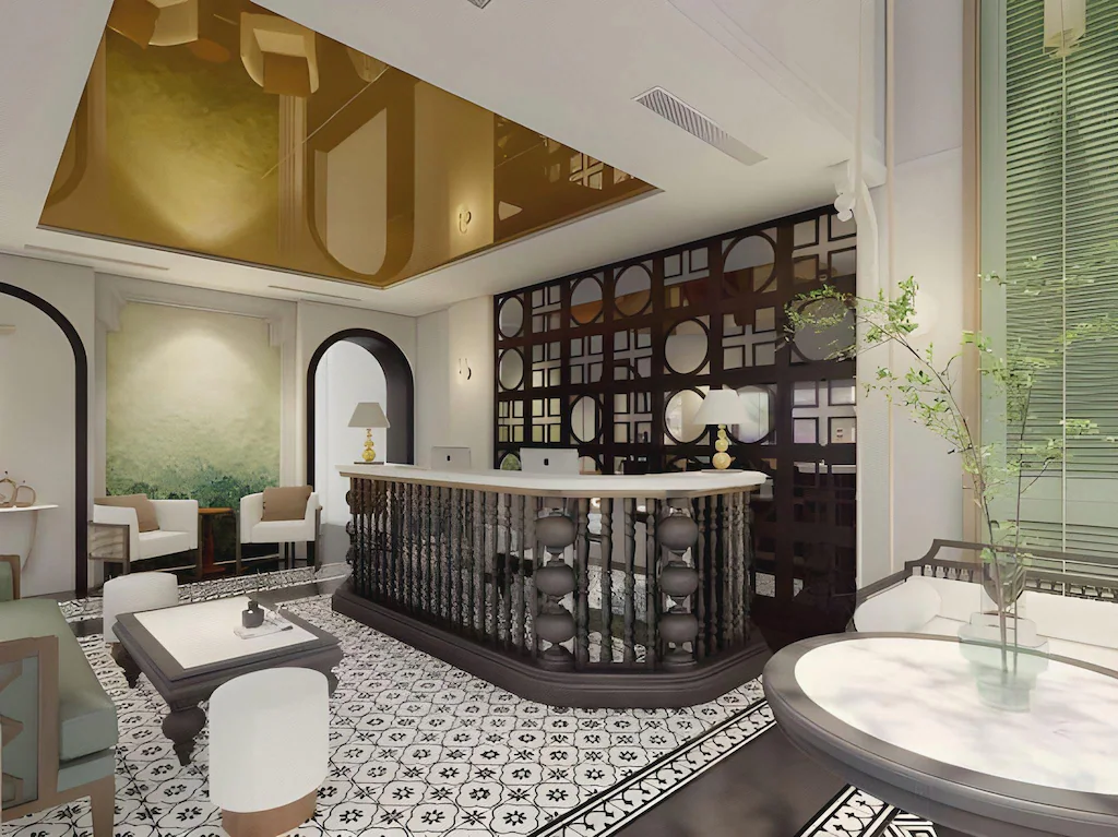 ホテル デ ロンド ハノイのロビー