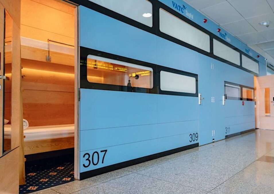 VATC スリープポッド ターミナル2の外観