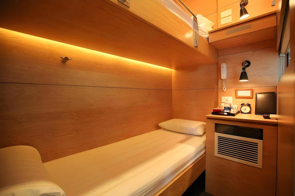 VATC スリープポッド ターミナル2の室内