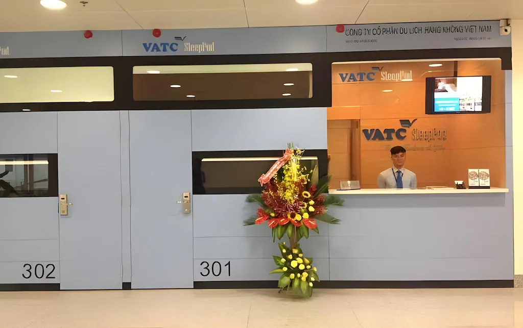 VATC スリープポッド ターミナル2のカウンター