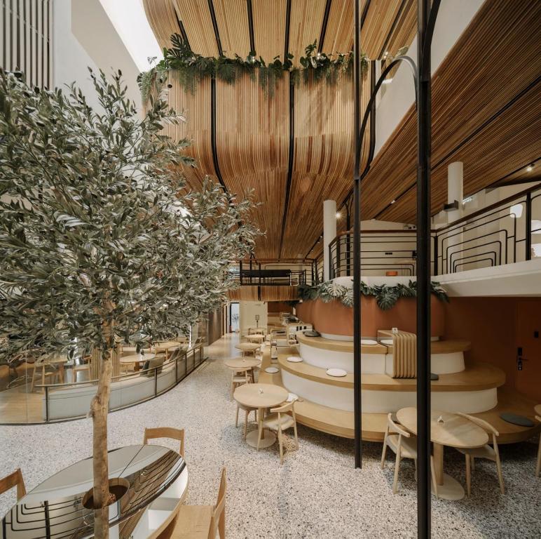 ダブル B ホステルの併設カフェ